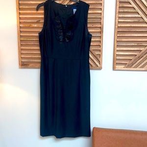 J Crew Super 120’s Black Shift Dress